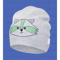 "Happy Lama" шапка двухслойная "Енот", вышивка "Happy Lama" шапка двухслойная "Енот", вышивка